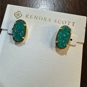 Kendra Scott Turquoise Sparkle Earrings